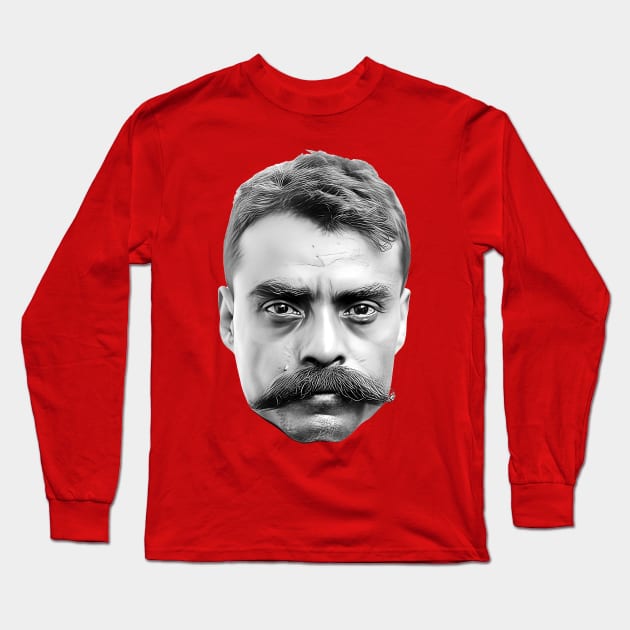 Emiliano Zapata Long Sleeve T-Shirt by DankFutura